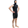 Chaleco con capucha de neopreno nylon 2mm negro talla M Marlin 118491