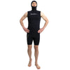 Chaleco con capucha de neopreno nylon 2mm negro talla M Marlin 118491