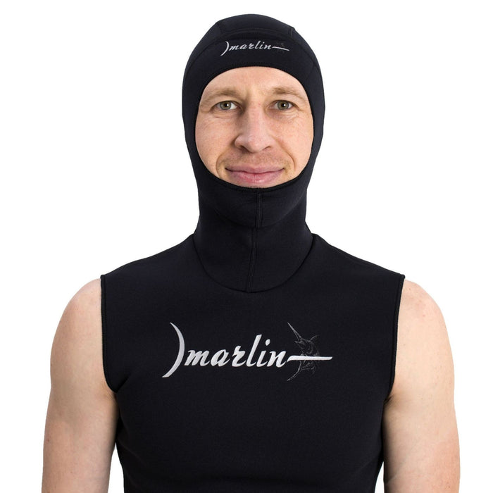 Chaleco con capucha de neopreno nylon 2mm negro talla M Marlin 118491