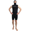 Chaleco con capucha de neopreno nylon 2mm negro talla L Marlin 118492