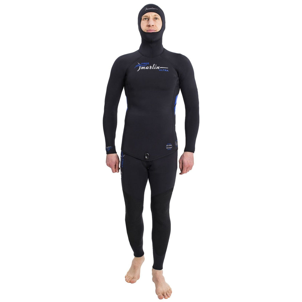 Traje de apnea completo con capucha Ultra hombre 5mm negro talla S Marlin 118532