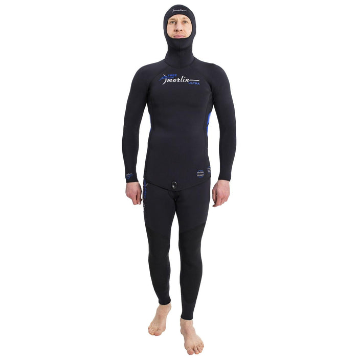Traje de apnea completo con capucha Ultra hombre 5mm negro talla XXL Marlin 118536