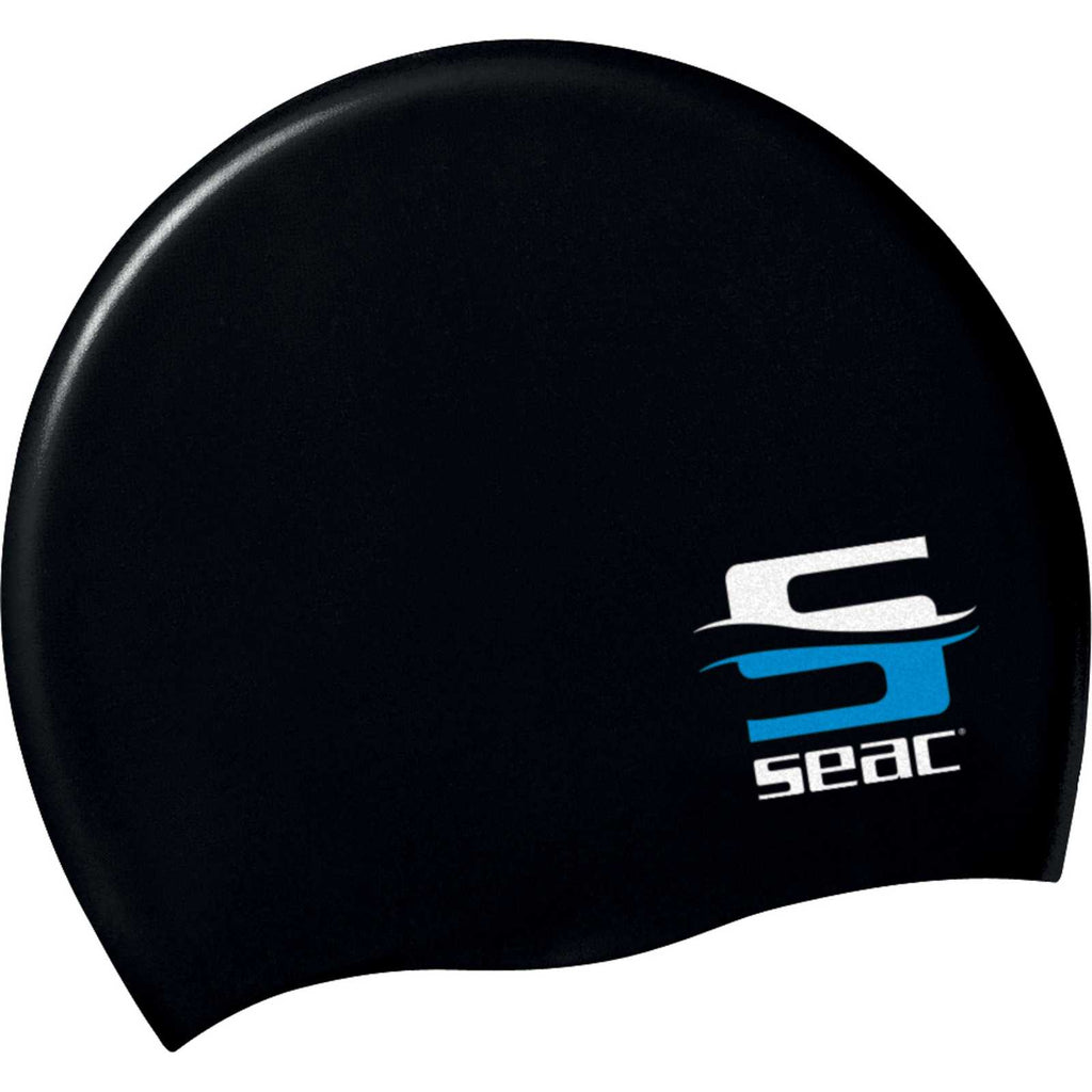Gorro de natación de silicona Negro Seac 152-7N