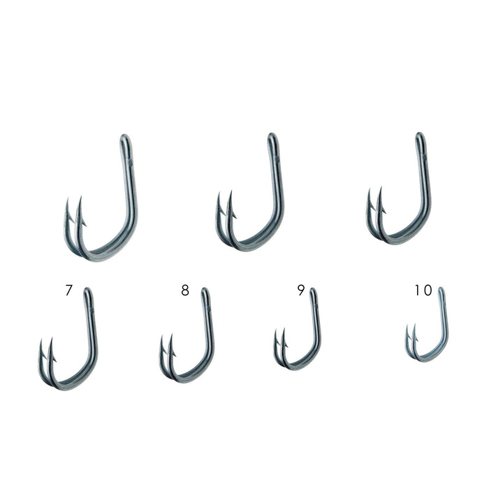 Anzuelos dobles SS880 Acero inoxidable №4 5pcs Expert Predator 15411