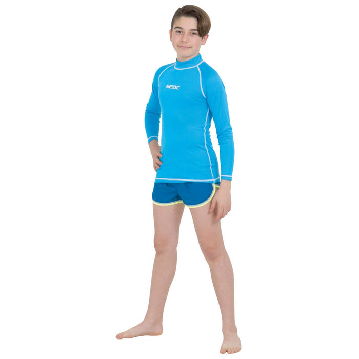 Rash Guard T-Sun Long Niño Azul Claro 9 Años Seac 155-12-9