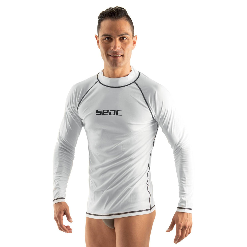 Rash Guard T-Sun Long Hombre Blanco L Seac 155-14-L