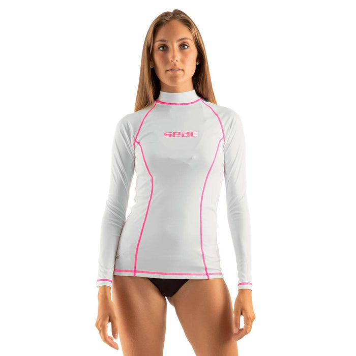 Rash Guard T-Sun Largo Mujer Blanco XL Seac 155-15-XL