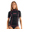 Rash Guard T-Sun Corto Mujer Negro L Seac 155-19-L