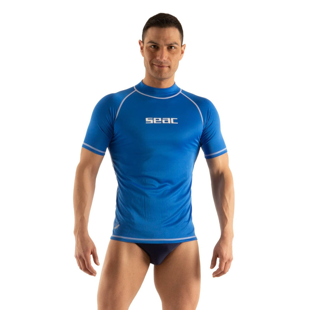 Rash Guard T-Sun Corto Hombre Azul XXXL Seac 155-27-XXXL