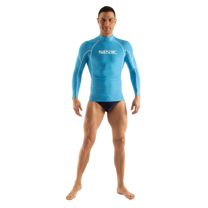 Rash Guard Raa Largo Evo Hombre Azul Claro XXL Seac 155-29-XXL