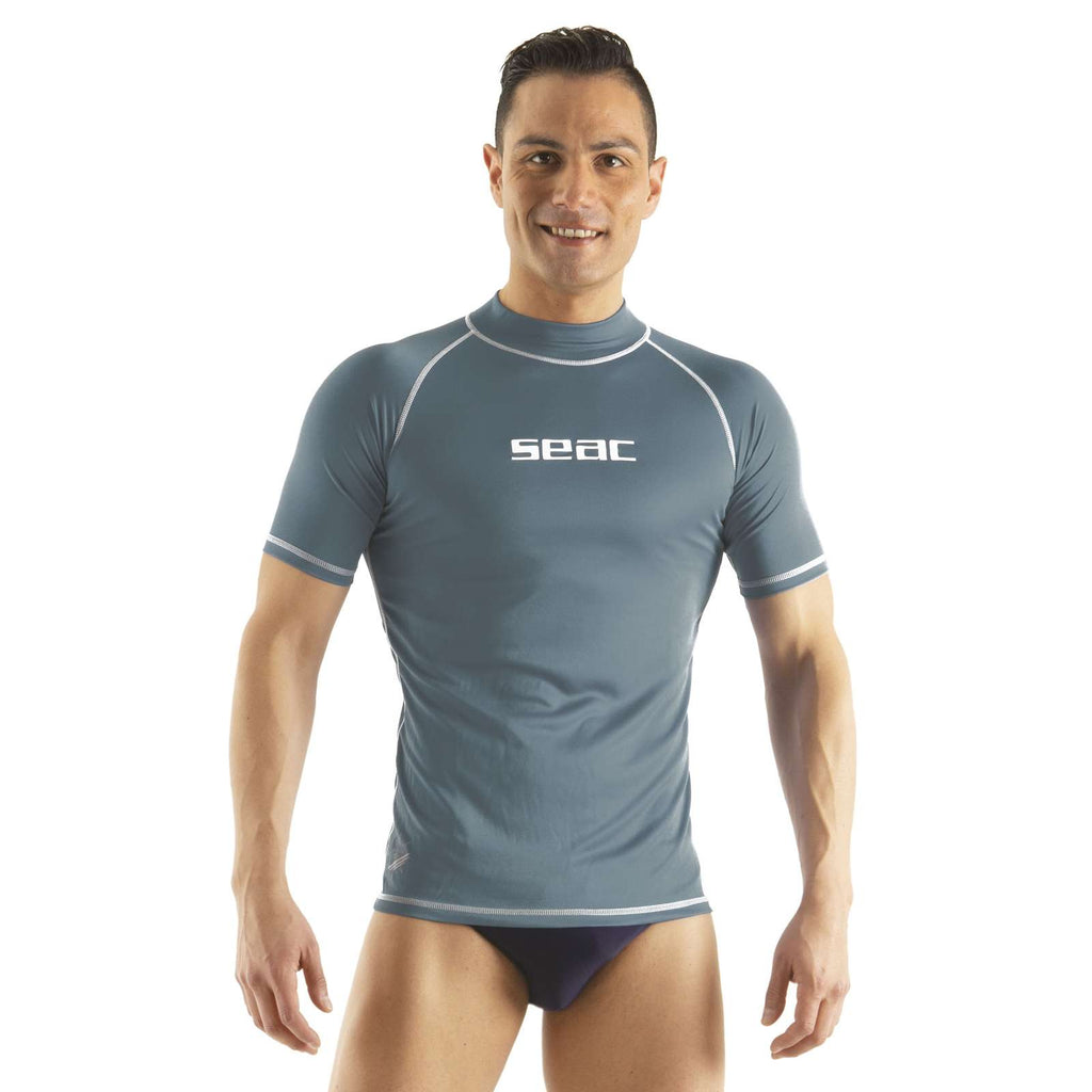 Rash Guard T-Sun Corto Hombre Gris XXXXL Seac 155-35-XXXL