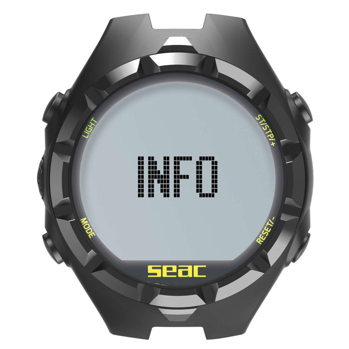 Ordenador de Apnea Freediving Hr Negro-Amarillo Seac 160-31NY