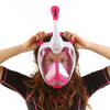 Máscara de buceo de cara completa Magica Blanca-Rosa S-M Seac 170-10WP-SLT