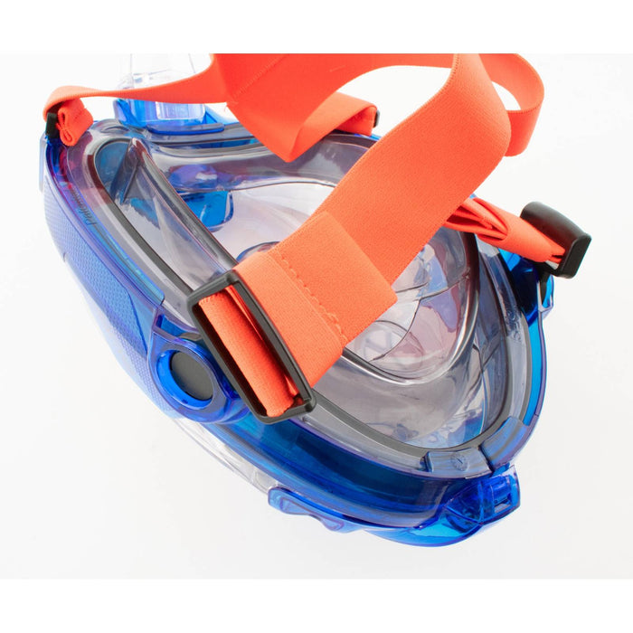 Máscara de buceo de cara completa Magica Gris-Azul-Naranja XS-S Seac 170-14BO-SLT