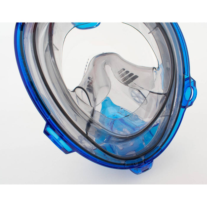 Máscara de buceo de cara completa Magica Gris-Azul-Naranja XS-S Seac 170-14BO-SLT