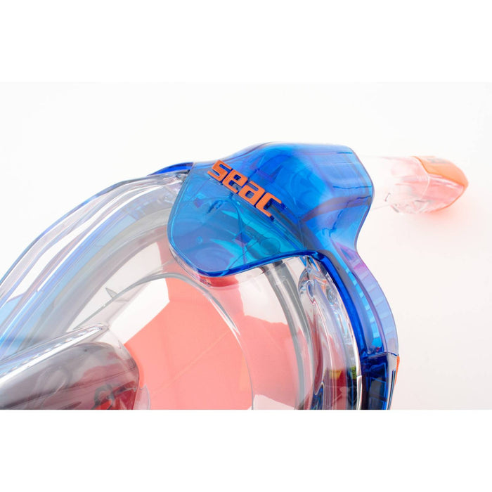 Máscara de buceo de cara completa Magica Gris-Azul-Naranja XS-S Seac 170-14BO-SLT