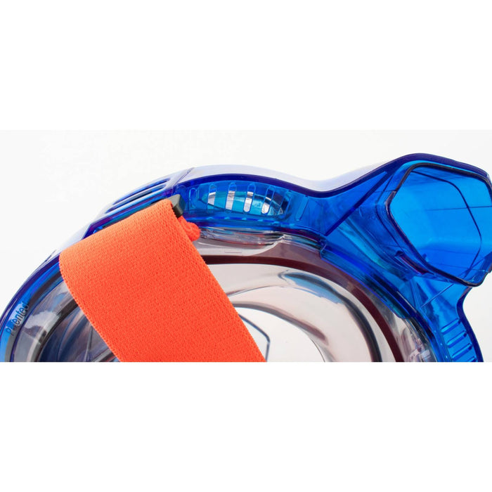 Máscara de buceo de cara completa Magica Gris-Azul-Naranja XS-S Seac 170-14BO-SLT