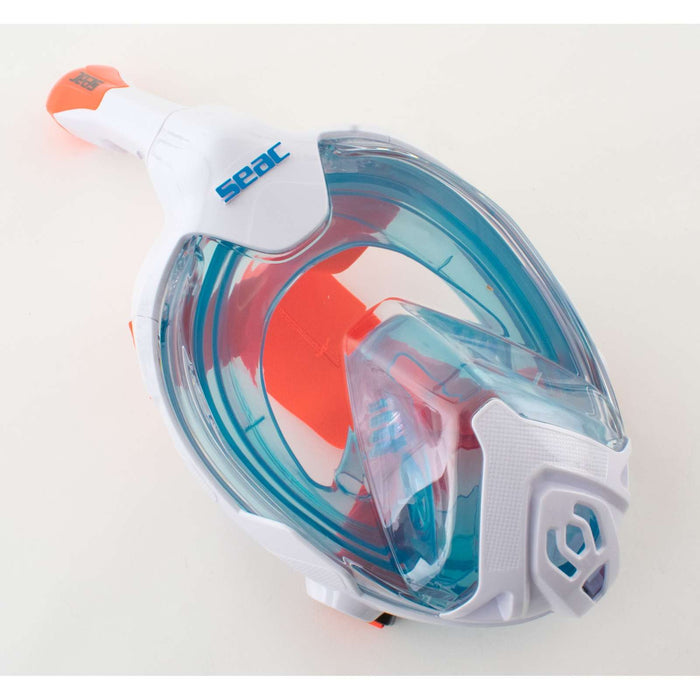 Máscara de buceo de cara completa Magica Blanca-Azul-Naranja XS-S Seac 170-14WO-SLT