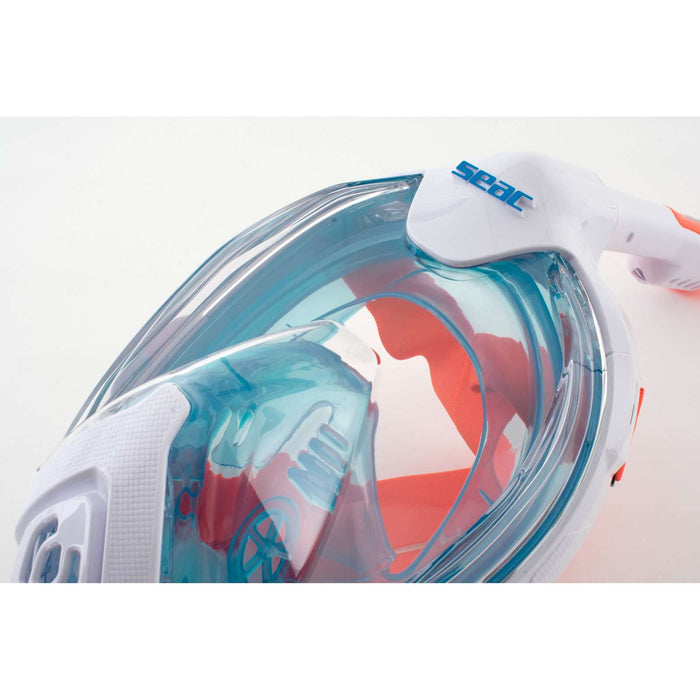 Máscara de buceo de cara completa Magica Blanca-Azul-Naranja XS-S Seac 170-14WO-SLT