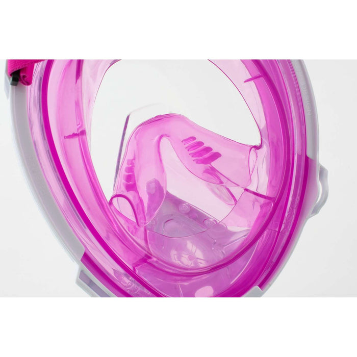 Máscara de buceo de cara completa Magica Blanca-Rosa XS-S Seac 170-14WP-SLT