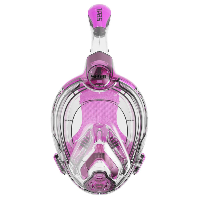Máscara de buceo de cara completa Libera Transparente-Rosa Niños Seac 170-20PT-SKL