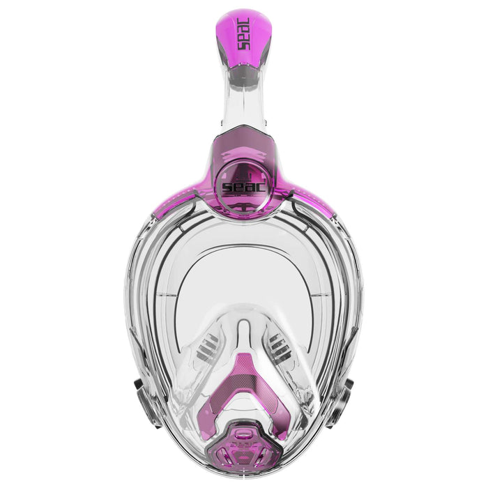 Máscara de buceo de cara completa Libera Transparente-Rosa Niños Seac 170-20PT-SKL