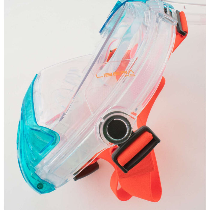 Máscara de buceo de cara completa Libera Acuamarina-Naranja XS-S Seac 170-7AO-SKL