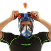 Máscara de buceo de cara completa Magica Gris-Azul-Naranja L-XL Seac 170-9BO-SLT