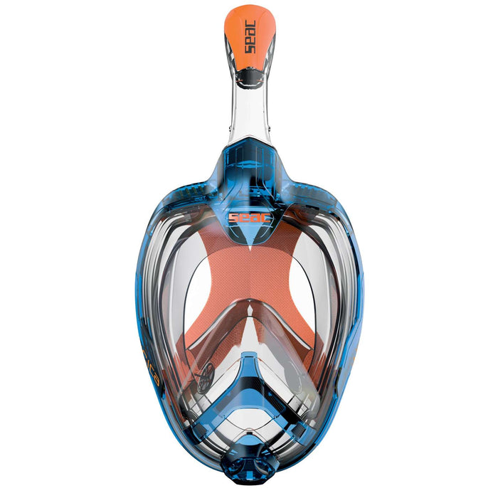 Máscara de buceo de cara completa Magica Gris-Azul-Naranja L-XL Seac 170-9BO-SLT
