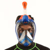 Máscara de buceo de cara completa Magica Gris-Azul-Naranja L-XL Seac 170-9BO-SLT