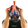 Máscara de buceo de cara completa Magica Gris-Azul-Naranja L-XL Seac 170-9BO-SLT