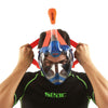 Máscara de buceo de cara completa Magica Gris-Azul-Naranja L-XL Seac 170-9BO-SLT