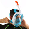 Máscara de buceo de cara completa Magica Blanca-Azul-Naranja L-XL Seac 170-9WO-SLT