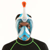 Máscara de buceo de cara completa Magica Blanca-Azul-Naranja L-XL Seac 170-9WO-SLT