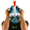Máscara de buceo de cara completa Magica Blanca-Azul-Naranja L-XL Seac 170-9WO-SLT