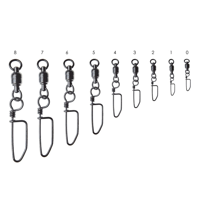 Paquete de 4 giratorios con snap acero inoxidable №3 Expert Predator 18861
