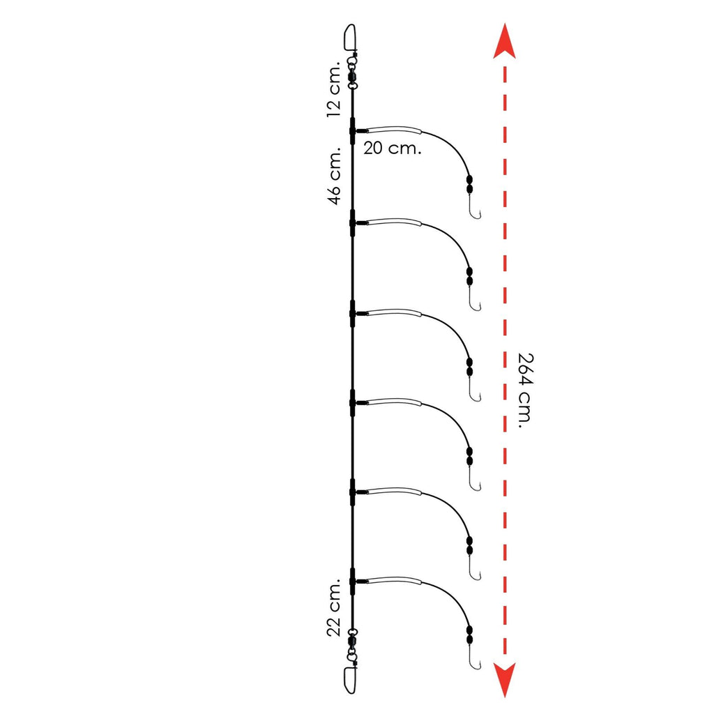Dentice Rig Tamaño 2 Expert Predator 1910202