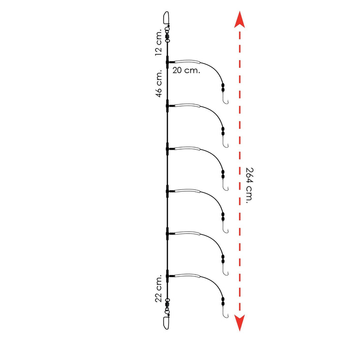 Dentice Rig Tamaño 2 Expert Predator 1910202