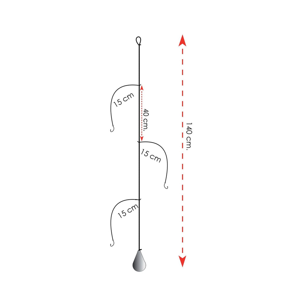 Equipos listos para surfcasting con anzuelo tamaño 4 Expert Predator 2045504