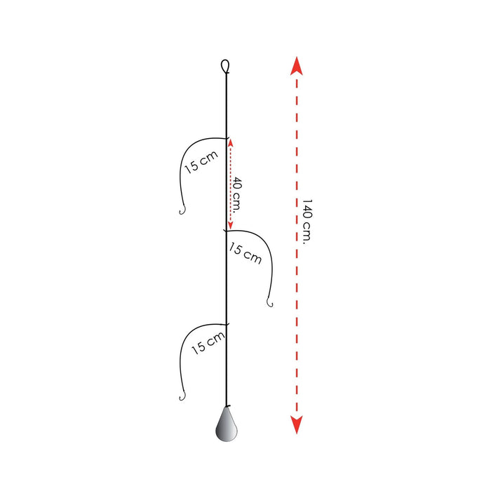 Equipos listos para surfcasting con anzuelo tamaño 4 Expert Predator 2045504
