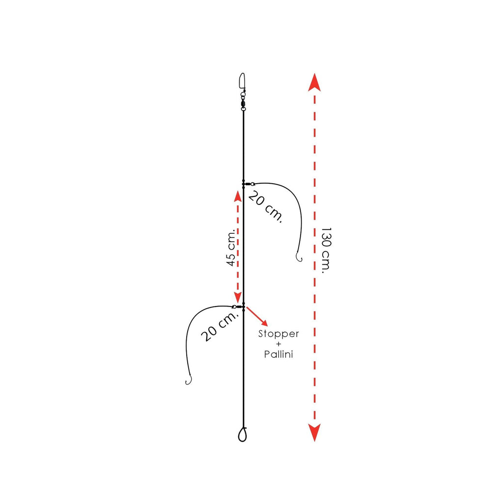 Equipos listos para surfcasting Kentucky con anzuelo tamaño 4 Expert Predator 2045604