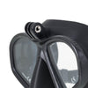 Máscara de buceo negra mate con soporte para cámara Marlin 213091