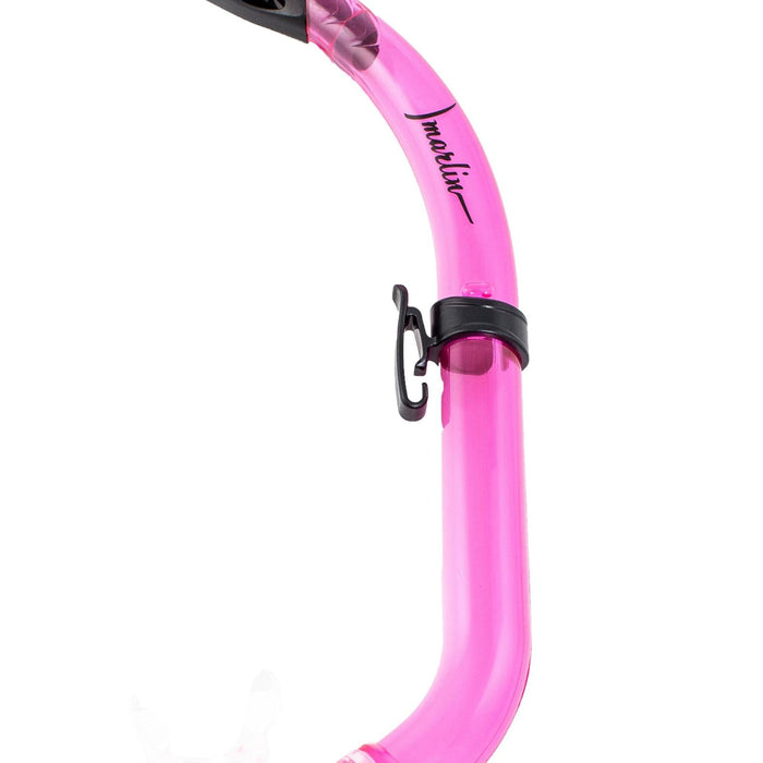 Tubo de snorkel para niños junior rosa-translúcido Marlin 213175