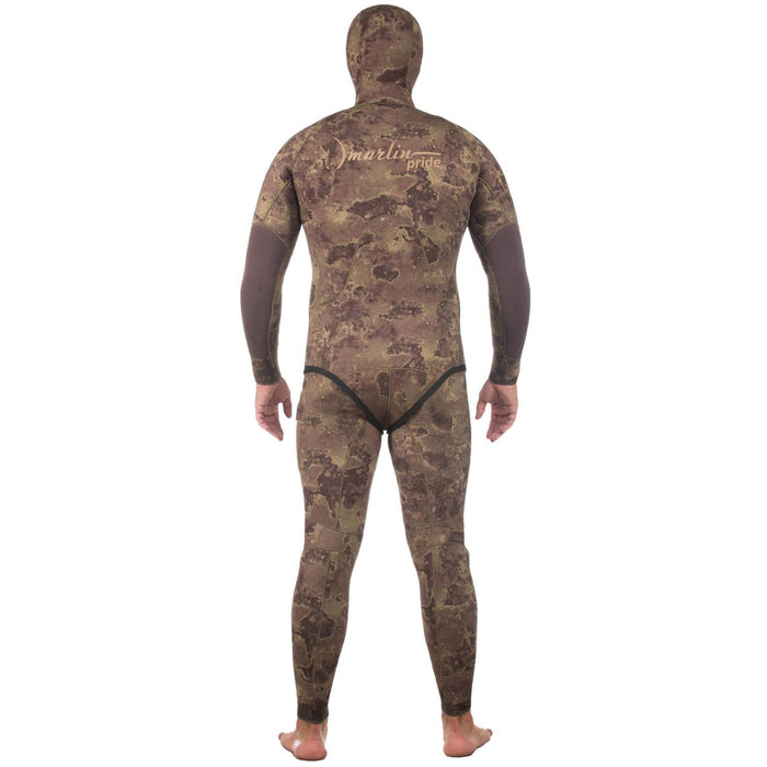 Traje de Neopreno Completo para Esnórquel Pride Hombre 7mm Camuflaje Olivo Talla M Marlin 213315