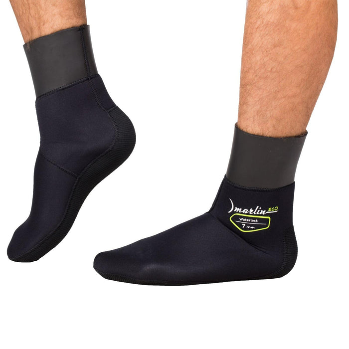 Calcetines de buceo Waterlock Eco 5mm Negro Tamaño S Marlin 213455