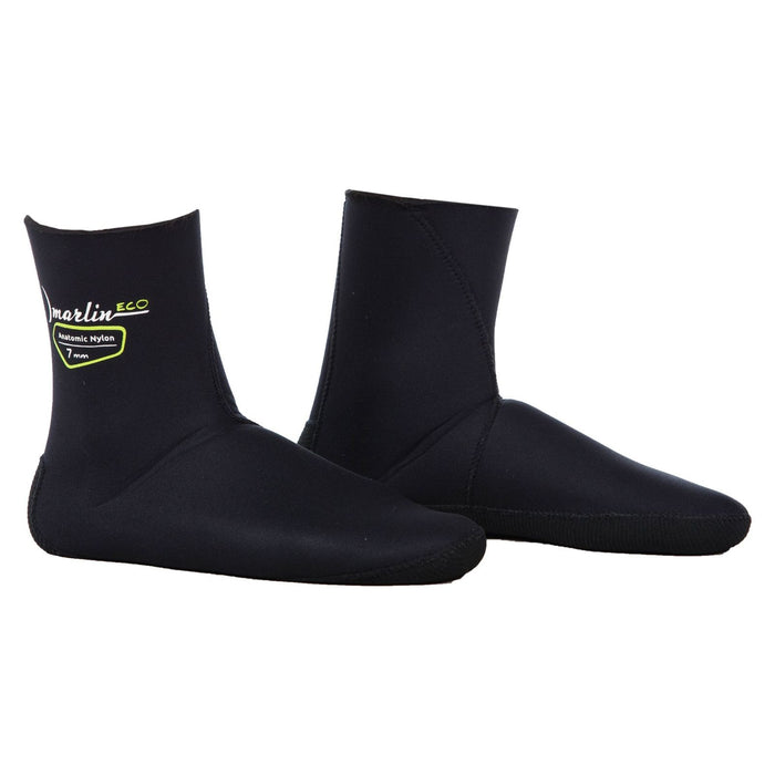 Calcetines Anatómicos para Esnórquel Nylon Eco 3mm Negros Talla S Marlin 213460