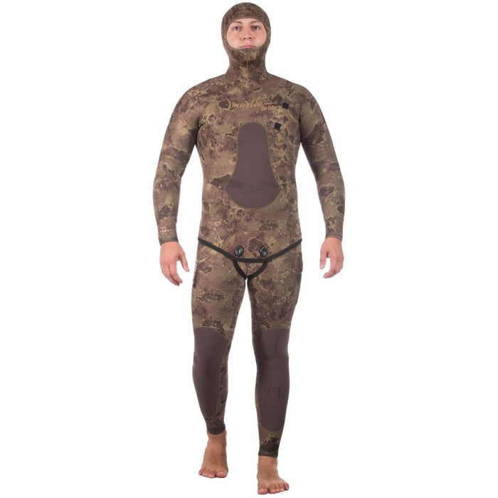 Traje de Neopreno Completo para Esnórquel Pride Hombre 5mm Camuflaje Olivo Talla XL Marlin 213585