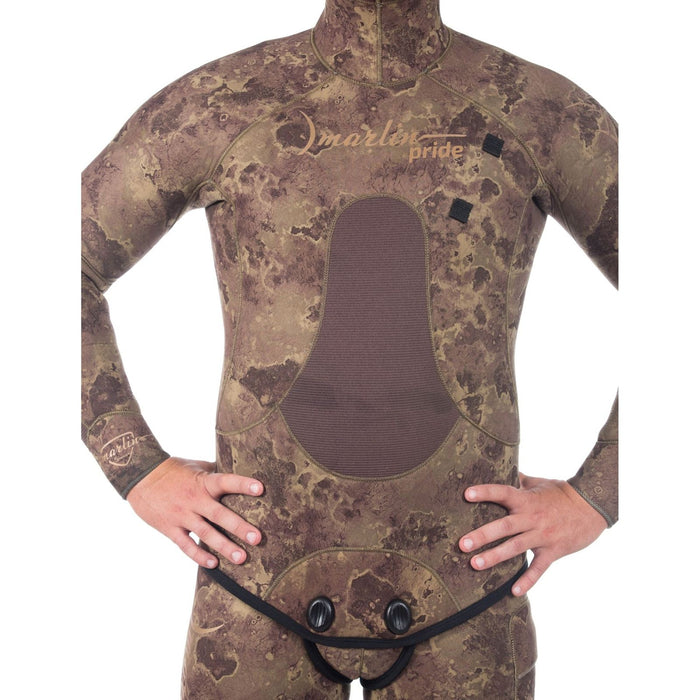 Traje de Neopreno Completo para Esnórquel Pride Hombre 5mm Camuflaje Olivo Talla XL Marlin 213585