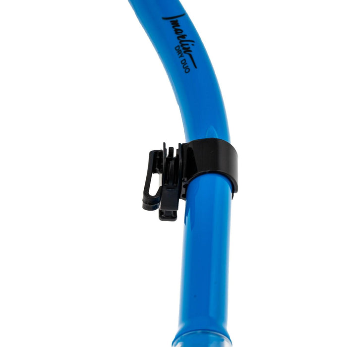 Tubo de snorkel seco Duo azul-translúcido Marlin 216275