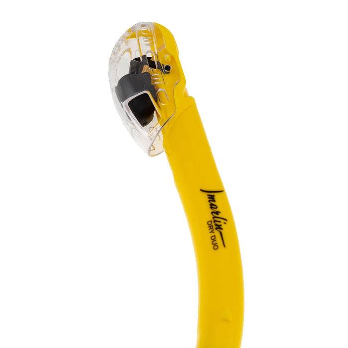 Tubo de snorkel seco Duo amarillo-translúcido Marlin 216276